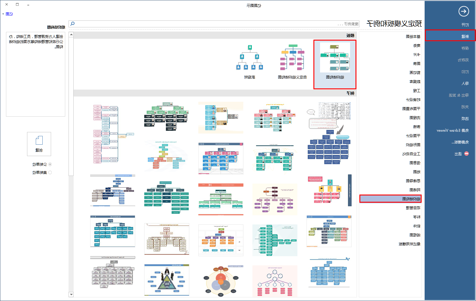 新建组织结构图