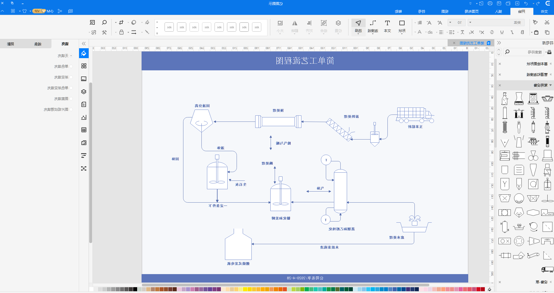 工艺流程图模板