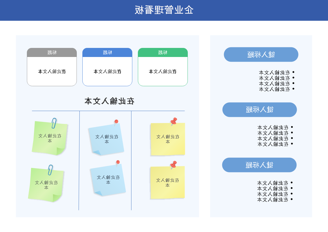 企业管理看板